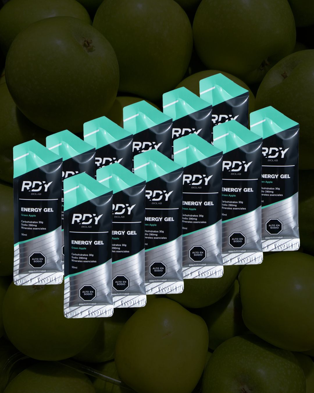 GEL GREEN APPLE - BOX 12 UNID