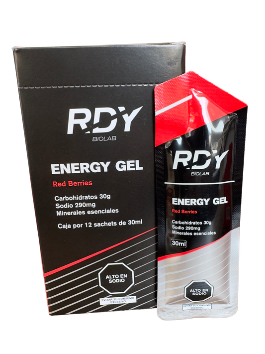 RDY Energy Gel Red Berries - Box 12 unid